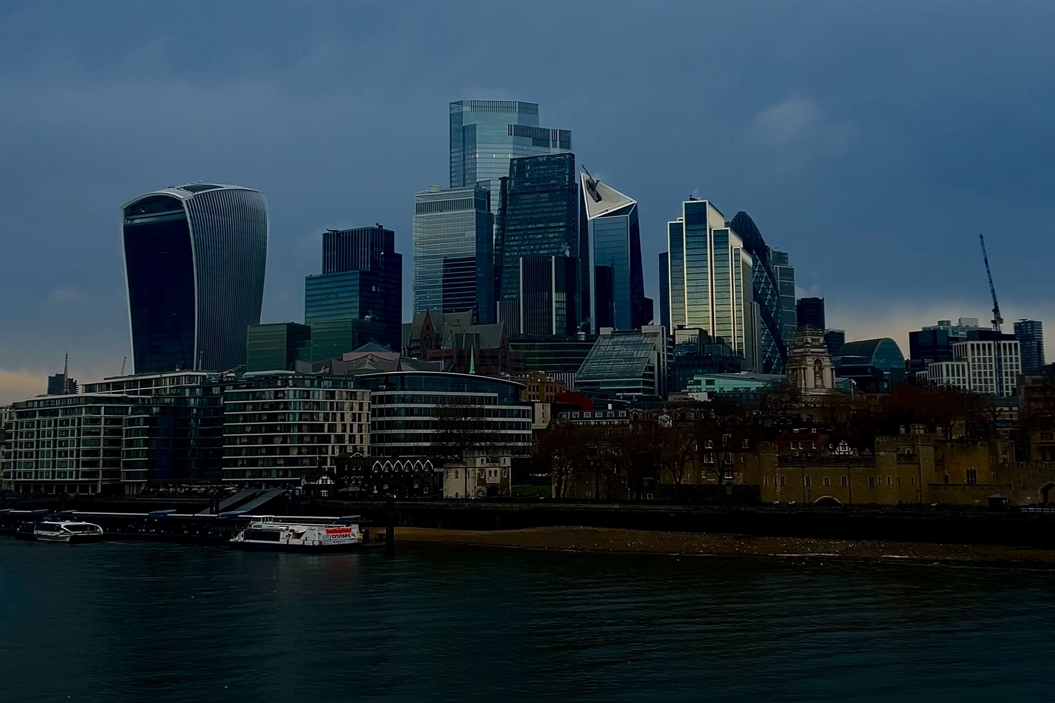 City of London skyline across the Thames